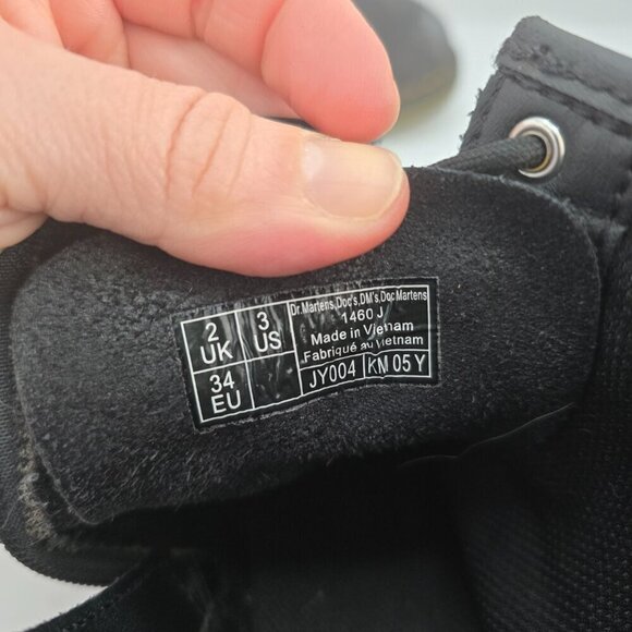 Dr. Martens | 1460 black vegan leather combat boots | KIDS 3 - Picture 4 of 8